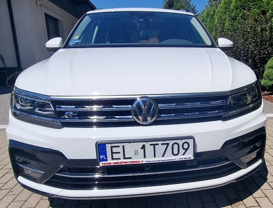 Volkswagen Tiguan cena 143000 przebieg: 48000, rok produkcji 2019 z Łódź małe 277